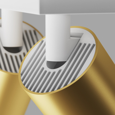 Lampa sufitowa White and matte gold FOCUS S Maytoni C051CL-U-2WMG