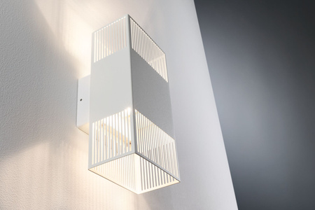 Oprawa elewacyjna THARIN LED 2 X 3,7W 640lm 3000K IP44 230V biały / metal PAULMANN PL71252