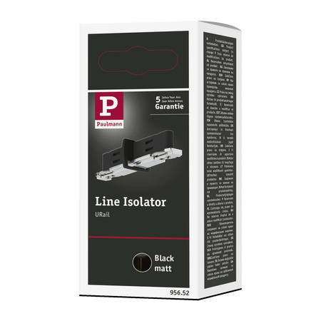 Rozłącznik szynowy izolator URail system czarny matowy / metal