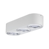 Oprawa sufitowa punktowa ARGUN LED DIM 3x4.2W 3x280lm 3000K 230V biały matowy / aluminium szczotkowane