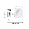 Lusterko kosmetyczne JORA LED 3.3W 2700/4000/6500K +wyłącznik IP44 230V chrom / biały