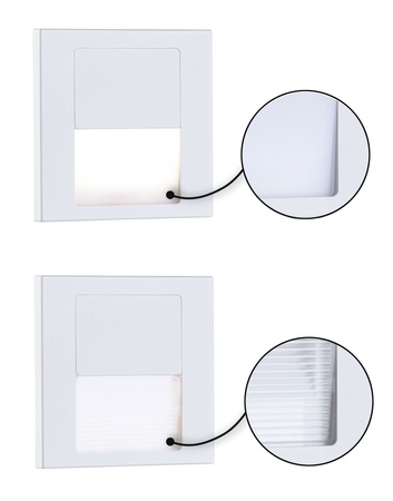 Oprawa przyschodowa TSARO LED kwadrat 1x1,W 80lm 2700K IP20 230V biały matowy / tworzywo sztuczne PAULMANN PL79999