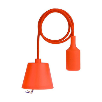 OPRAWA SILIKONOWA LAMPA WISZĄCA LOFT POMARAŃCZOWA E27 1M ULFN93 Unilight