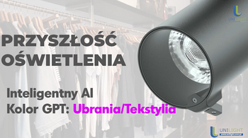 Reflektor Kolor GPT: Inteligentne Oświetlenie-Ubrania i Tekstylia ULTL290B UNILIGHT