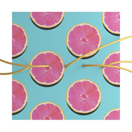 Kwadratowa podsufitka maskownica sufitowa XXL Rose-One, 400 mm, 5 otworów w linii i 4 otwory boczne- PROMOCJA Creative cables BKROQ405LF-PROMO-KROQ405LF204