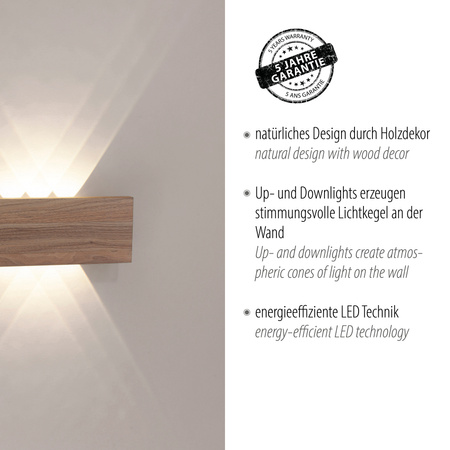 Kinkiet Drewno PALMA 003902-025935 Newgarden