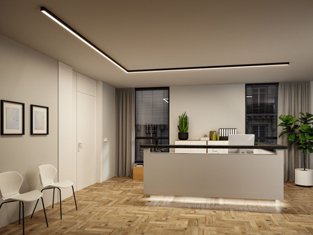 Oprawa liniowa systemu LINION Power Channel LED 17W 1m 3000K IP20 100VA 230V/24V czarny RAL 9004 / aluminium PAULMANN PL98204