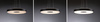 Lampa wisząca PURIC PANE LED  22W 400 mm 3-STEP DIM 230V czarny / szary metal