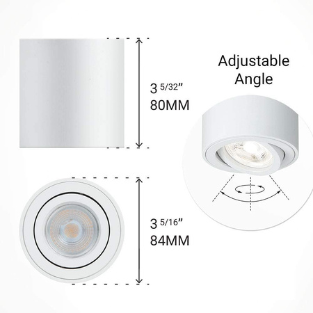Ruchoma Spot AERO LED gu10 natynkowa CZARNY Unilight