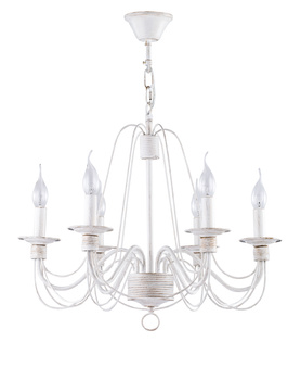 Żyrandol White with gold Velia Maytoni ARM009PL-06WG