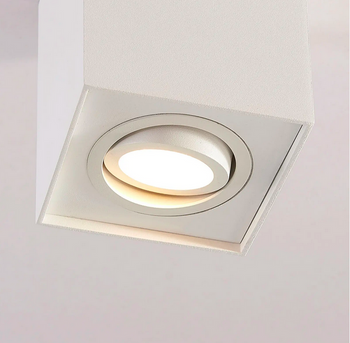 Ruchoma Spot NEGREB kwatdrat LED gu10 natynkowa BIALY ULDL343 Unilight