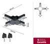 Łącznik szynowy X URail system 230V czarny mat / tworzywo sztuczne