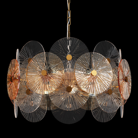 Lampa wisząca GOLD ASTER Maytoni MOD007PL-08G
