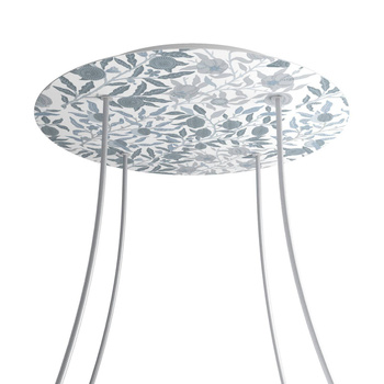 Duża okrągła podsufitka maskownica sufitowa XXL Rose-One, średnica 400 mm, 4 otwory i 4 otwory boczne - PROMOCJA Creative cables BKROR404F-PROMO-KROR404F301