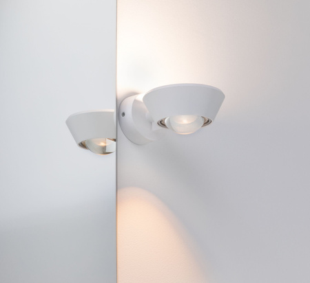 Oprawa ścienna SABIK LED DIM 13W 800lm/ 390lm 2700K  IP44 230V biały mat / tworzywo sztuczne