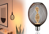 Źródło światła LED METALLIC GLOW GLOB czarny Helix E27 3,5W 110lm 1800K 230V