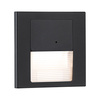 Oprawa przyschodowa TSARO LED czujnik ruchu i zmierzchu kwadrat 1x1,W 80lm 2700K IP20 230V czarny matowy / tworzywo sztuczne PAULMANN PL80004