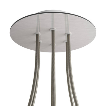 Duża okrągła podsufitka rozeta sufitowa Rose-One, średnica 200 mm, 6 otworów i 4 otwory boczne Creative cables BKROR206F-KROR206F109