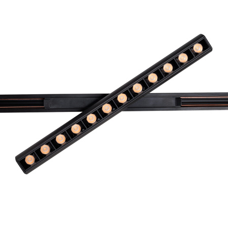 Maxlight n0003n raster micro11 12w czarny obrotowy 3000k on-off