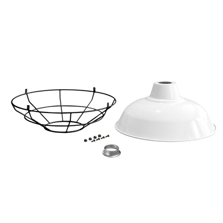 Klosz Bistrot z metalową klatką Creative cables BKPAM10GA-KPAM10VBLGAVN