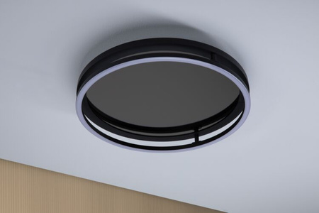 Plafoniera SPACEGLOW ONE LED 3D DIM RGB rainbow 38W 3900lm 3000-6500K pilot  230V czarny matowy / metal