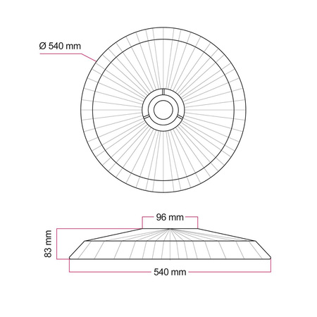 Abażur z rafii Tahiti Creative cables BPAN03-NAT-PAN03-NAT