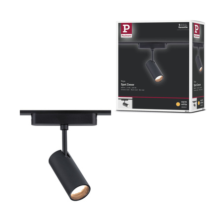 Reflektor na szynoprzewód ZENOR LED DIM 7,5W 800lm IP20 2700-4000K 48V DC czarny matowy / aluminium PAULMANN PL95737