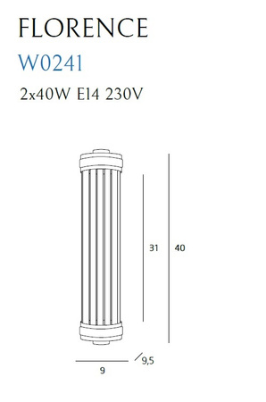 Maxlight Florence W0241 Kinkiet Chrom