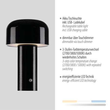 Lampa Stołowa Czarny AGNES 003902-030538 Newgarden