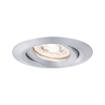 Oprawa do wbudowania NOVA COIN LED Mini wychylna 4W 310lm 65mm 2700K IP23 230V aluminium mat PAULMANN PL94296