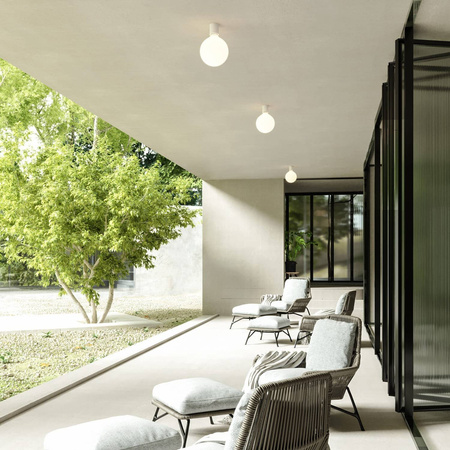 Lampa z porcelanową żarówką - waterproof IP44 Creative cables BIP44-E27-1-LP05-IP44-E27-1-B-LP05