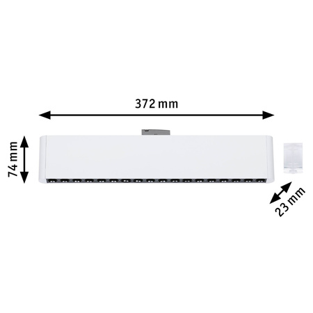 Oprawa na szynoprzewód URail ZELOS LED 3-STEP DIM 10W 1100lm IP20 4000K 230V biały RAL 9003 / aluminium PAULMANN PL95714