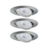 Base Coin oprawa wbudowana ruchoma LED 3-st ściemnianie 3x5W 230V GU10 51mm Żelazo Szczotkowane/Metal PAULMANN PL93424