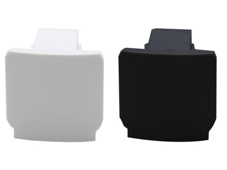 Podtynkowa Zaślepka Końcowa Szyny 3 Fazowy Czarny ULAC98 Unilight