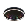 Plafoniera SPACEGLOW ONE LED 3D DIM RGB rainbow 38W 3900lm 3000-6500K pilot  230V czarny matowy / metal