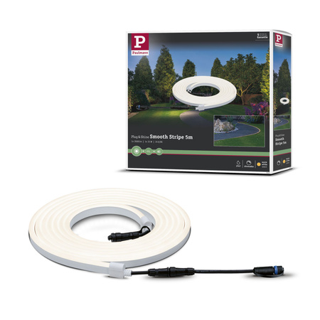 Taśma zewnętrzna LED Plug & Shine 5m 3000K 31W 2500lm IP67 24V biały PAULMANN PL94191