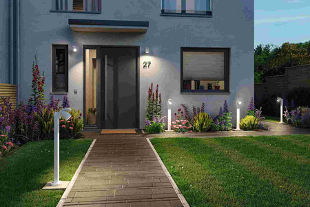 Oprawa elewacyjna CUFF LED 10W 700lm 3000K IP44 230V biały aluminium