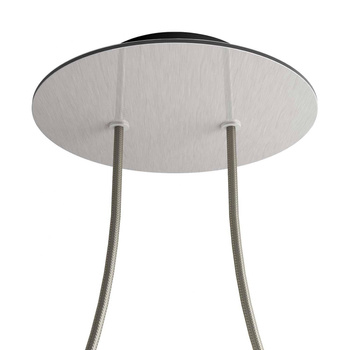 Duża okrągła podsufitka rozeta sufitowa Rose-One, średnica 200 mm, 2 otwory centralne i 4 otwory boczne Creative cables BKROR202F-KROVNR202F109