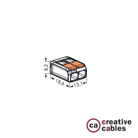 2 poles Transparent Universal Splicing Connectors Creative cables MOR412