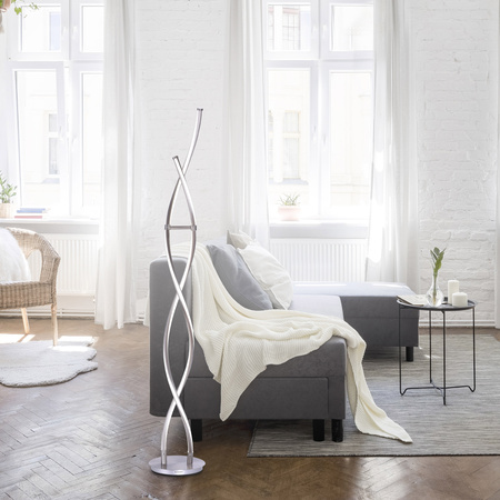 Lampa Podłogowa Stalowy Q-MALINA 003902-031365 Newgarden