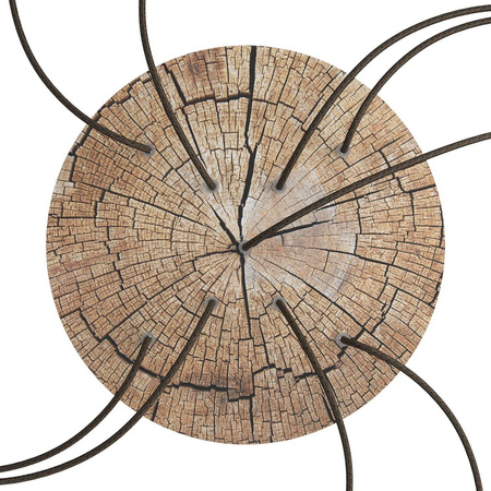 Duża okrągła podsufitka maskownica sufitowa XXL Rose-One, średnica 400 mm, 9 otworów i 4 otwory boczne - PROMOCJA Creative cables BKROR409XF-PROMO-KROR409XF304