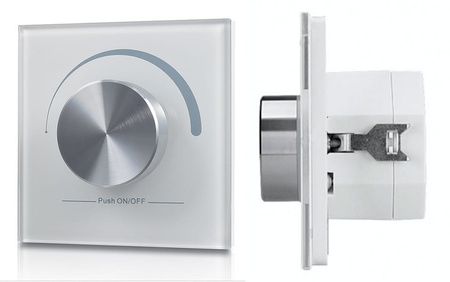 Ściemniacz obrotowy sterownik DALI MCU z zasilaczem szkło DALI-32UL