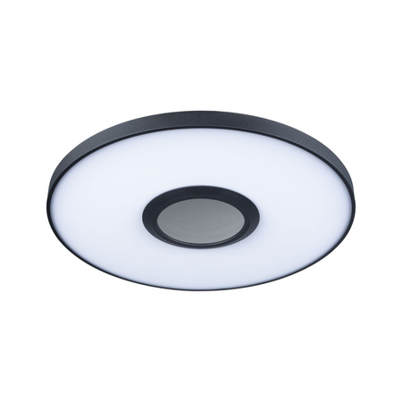 Plafoniera SPACEGLOW Three LED 3D DIM TunW RGB rainbow 21W 1400lm 3000-6500K pilot 230V czarny mat / metal / tworzywo PAULMANN PL71038