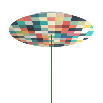 Duża okrągła podsufitka maskownica sufitowa XXL Rose-One, średnica 400 mm, 1 otwór i 4 otwory boczne - PROMOCJA Creative cables BKROR401F-PROMO-KROR401F201