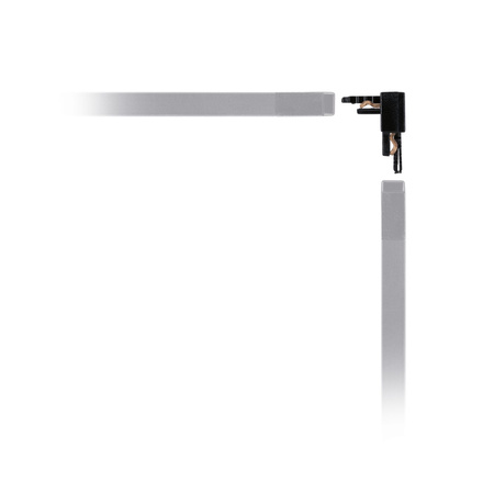 Łącznik szynowy L ściana sufit  VEYA system 48V DC czarny matowy / tworzywo sztuczne PAULMANN PL95725