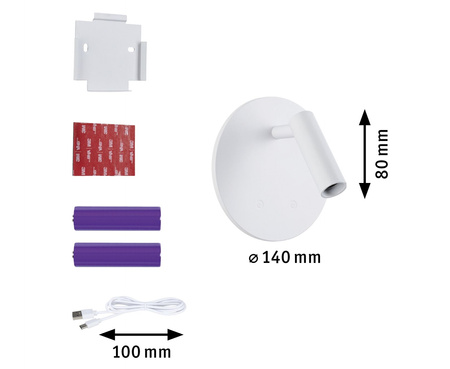 Mobile Wandl Kiora dim Ws Kst/Met PAULMANN PL71287