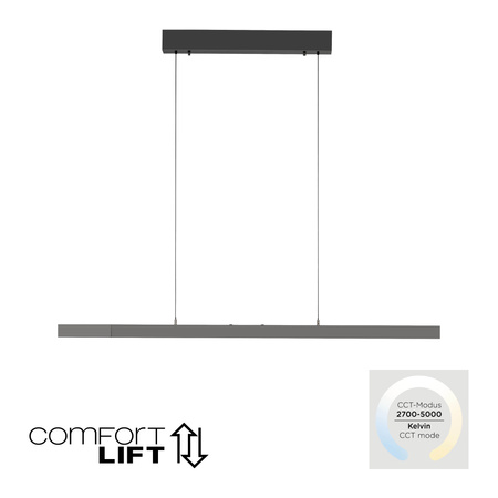 Lampa Wisząca Antracyt ADRIANA COMFORT LIFT 003902-032875 Newgarden