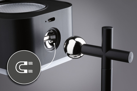 Lampka stołowa VARIA LED 3W DIM USB-C 2700K-6500K magnes klips 250/60lm 5V czarny / metal PAULMANN PL71171