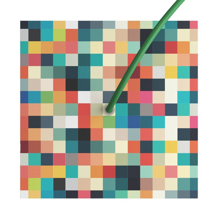 Duża okrągła podsufitka rozeta sufitowa Rose-One, średnica 200 mm, 1 otwór centralny i 4 otwory boczne  - PROMOCJA Creative cables BKROQ201F-PROMO-KROQ201F201