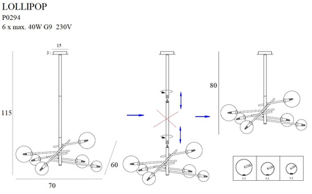 Maxlight Lollipop P0294 Lampa Wisząca